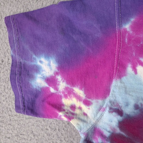 Peace Tie Die T-Shirt Adult Medium Colorful Fruit Of The Loom Lofteez Peace Love - Picture 4 of 15